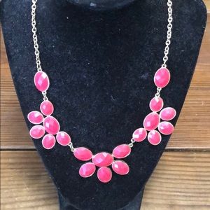 Pink and gold bubble necklace